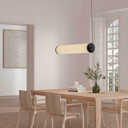 Aromas Nooi L T8 závěsné svítidlo lněné