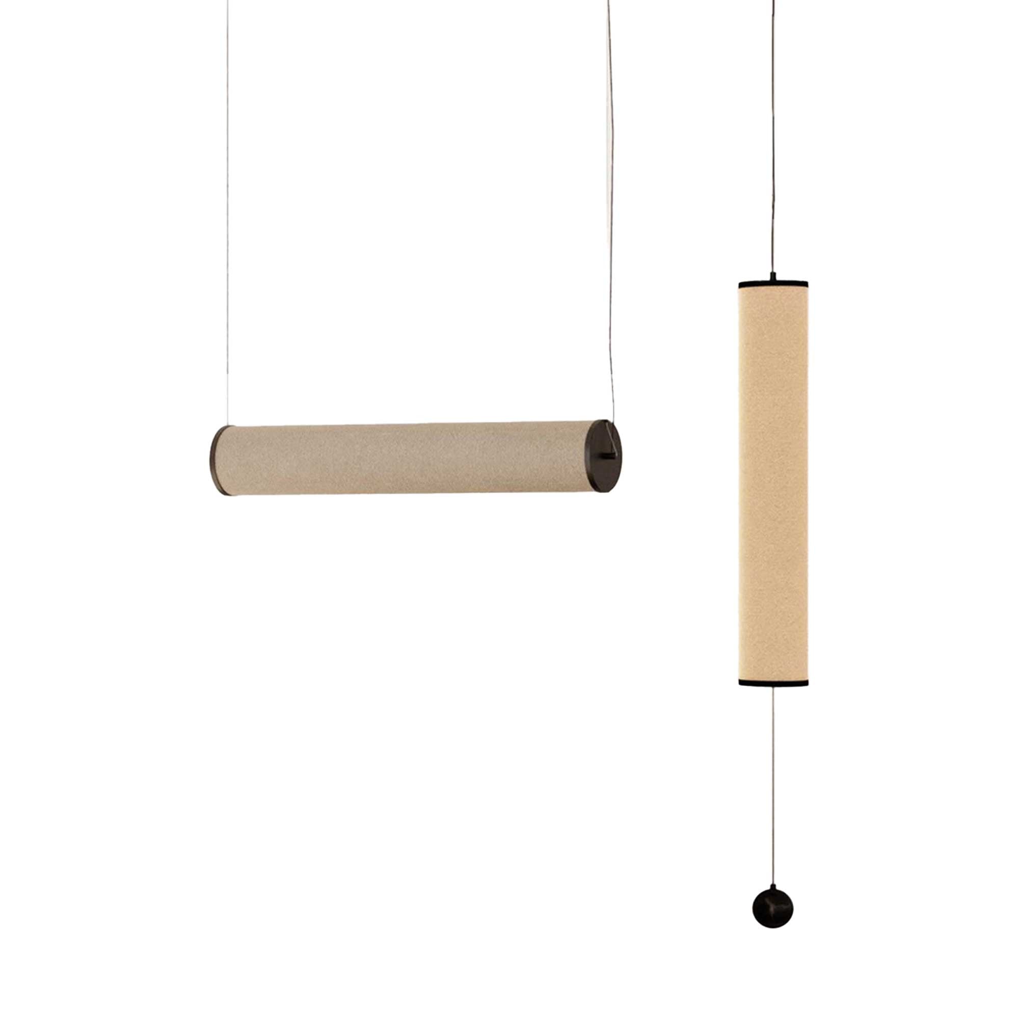 Aromas Nooi L T8 závěsné svítidlo lněné