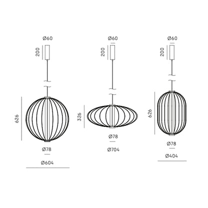 Aromas Pepo LED závěsné konfigurovatelné svítidlo