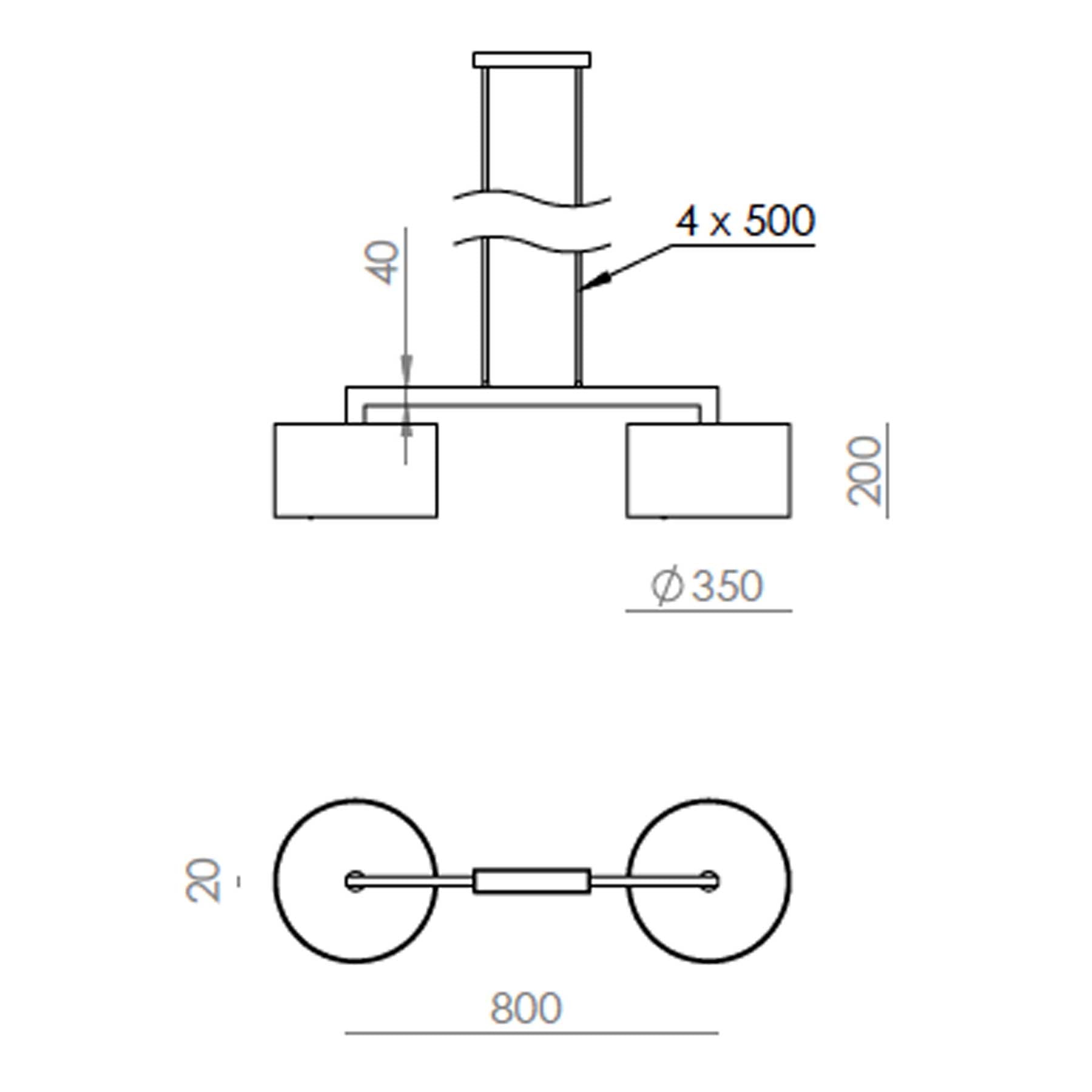 Aromas Rems E27 závěsné kožené svítidlo