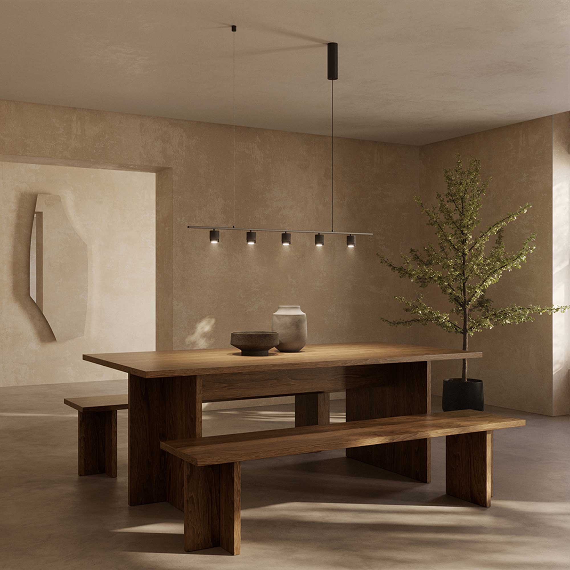 Aromas Tea LED závěsné svítidlo s pěti světli