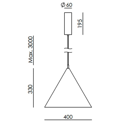 Aromas Trag LED závěsné svítidlo