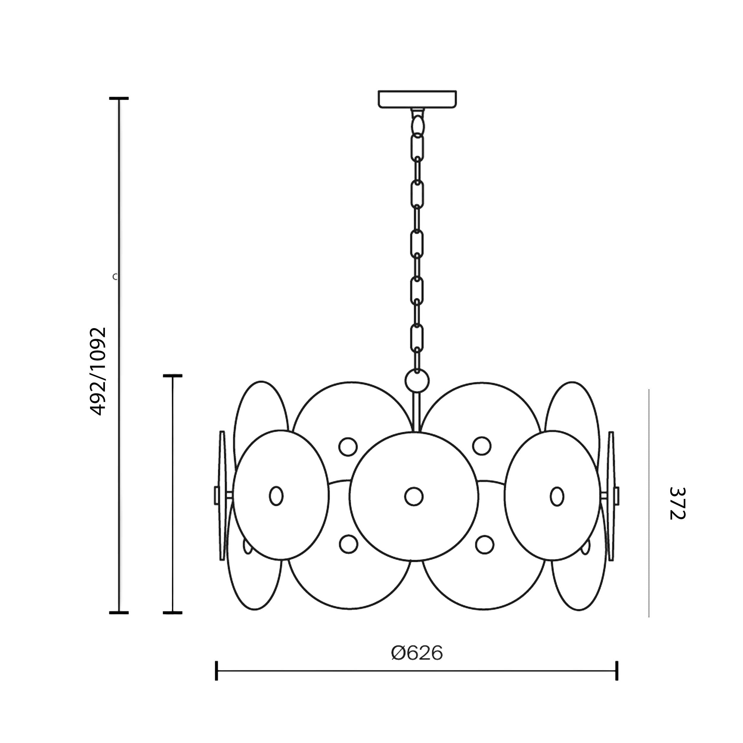 Maytoni Aster E14 – lampa wisząca