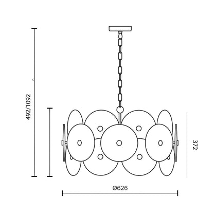 Maytoni Aster E14 – lampa wisząca