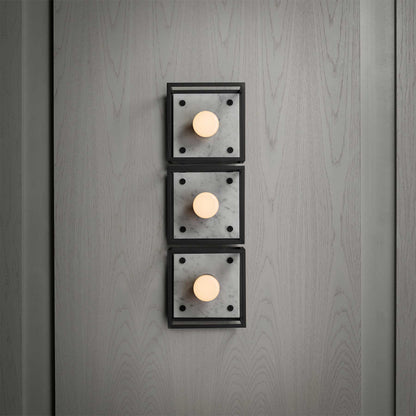 Buster & Punch Caged E27 stropní mramorové svítidlo