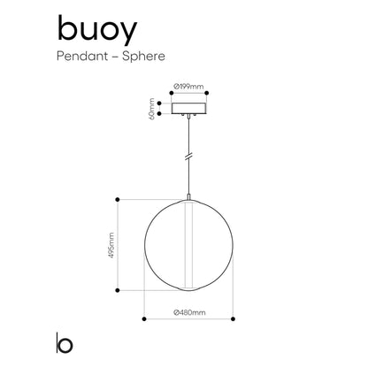 Bomma Buoy LED skleněné závěsné svítidlo