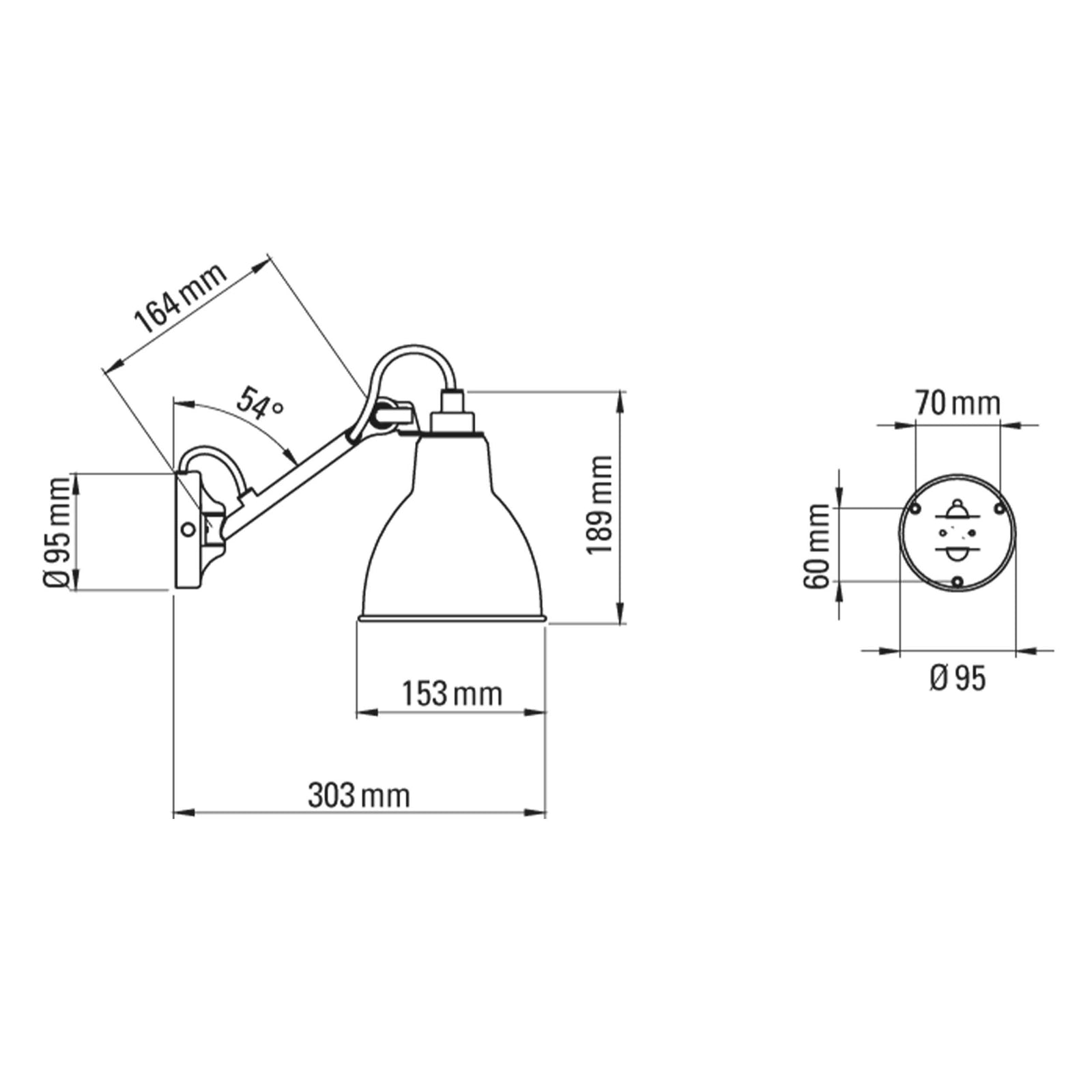 DCW éditions Lampe Gras N°104 E27 lampa łazienkowa IP44