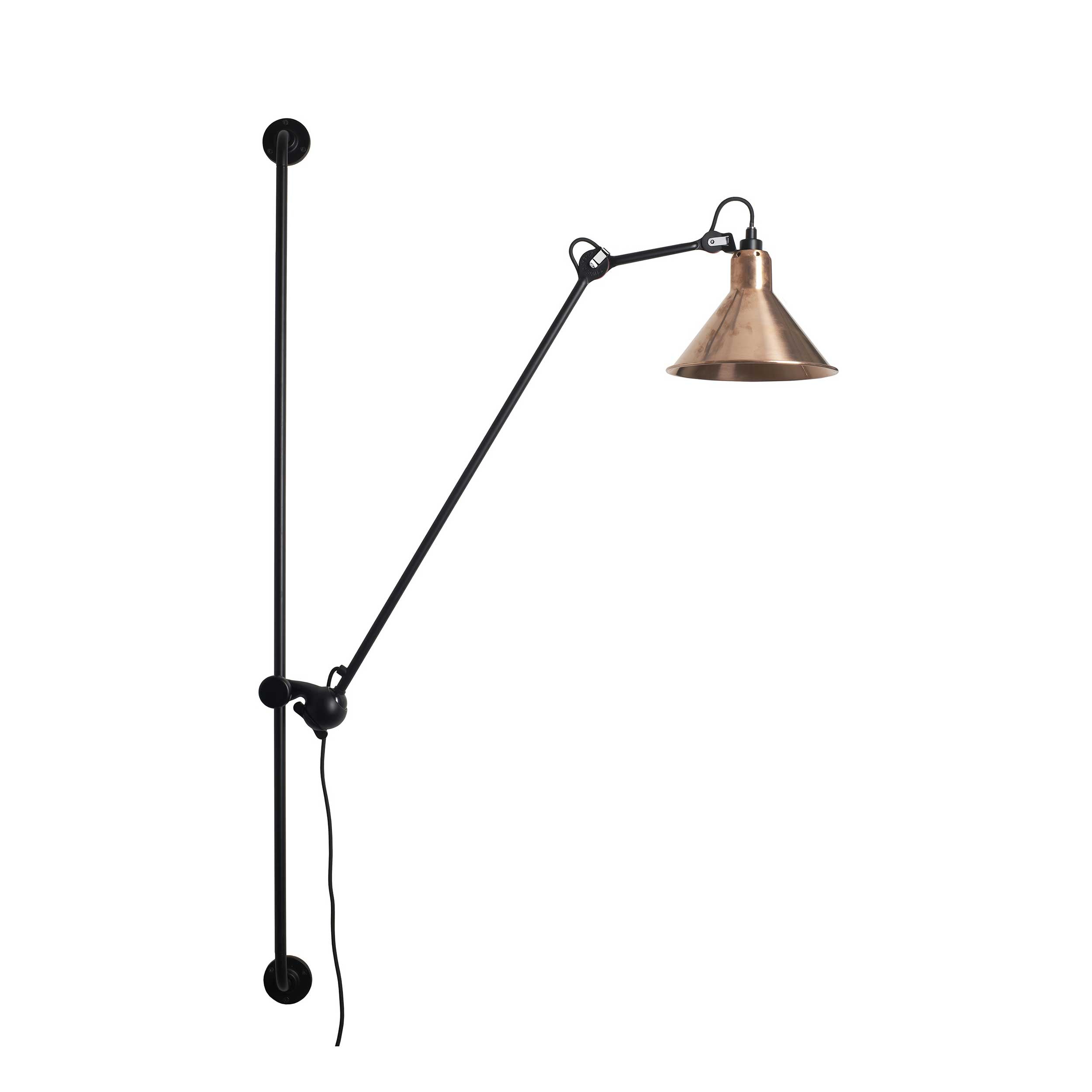 DCW éditions Lampe Gras N°214 E14 posuvné nástěnné svítidlo