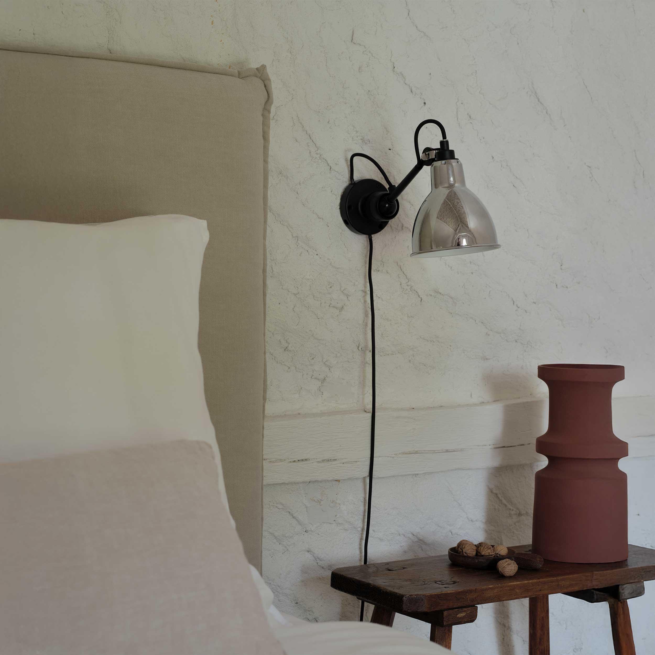 DCW éditions Lampe Gras N°304 E14 nástěnné svítidlo černé