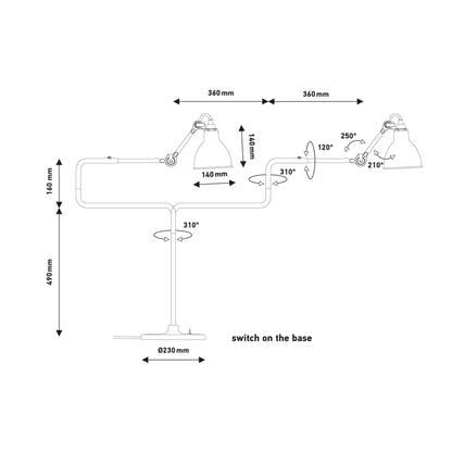DCW éditions Lampe Gras N°317 E14 stolní svítidlo
