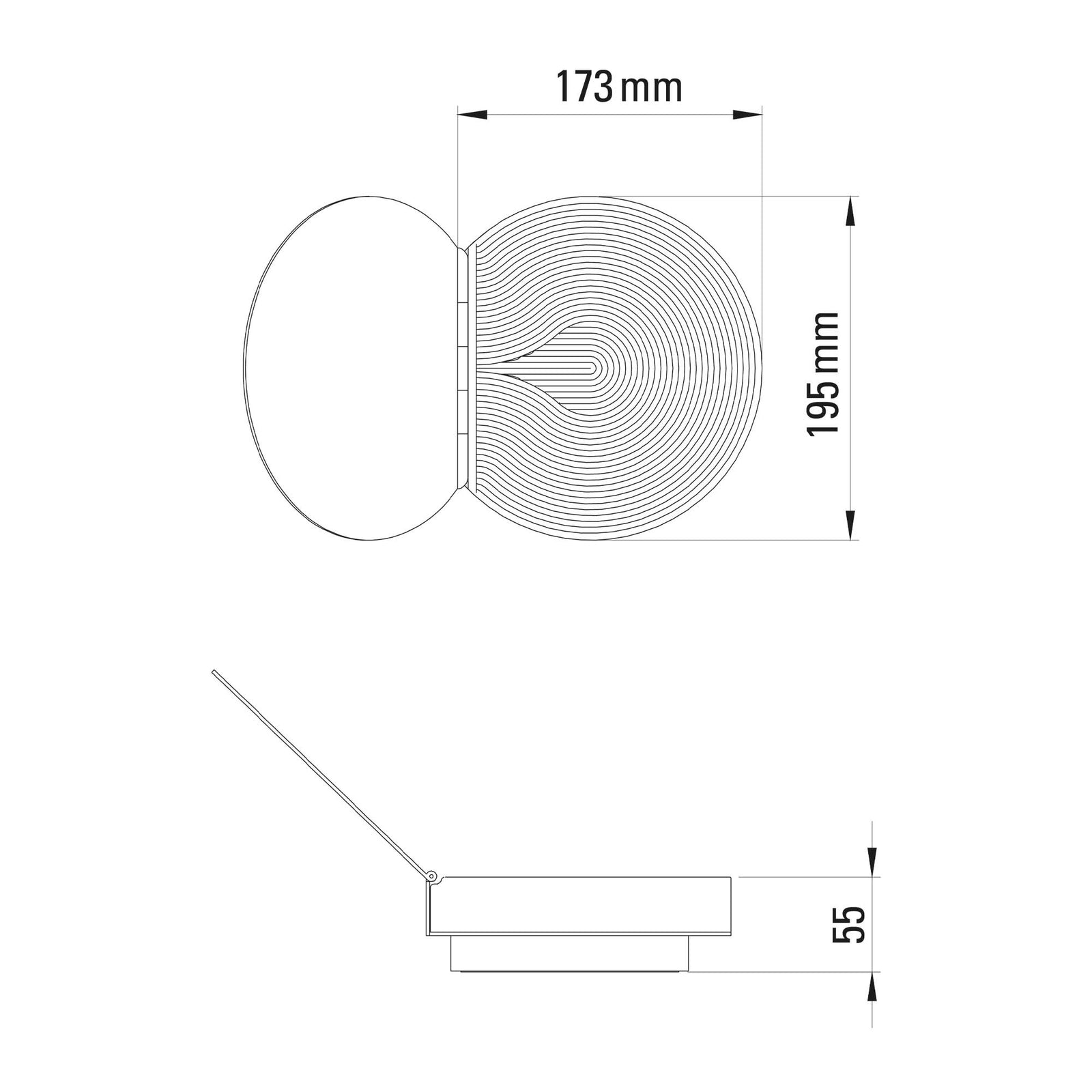 Kinkiet LED DCW éditions Poudrier