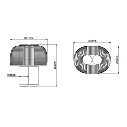 DCW éditions Yasuke LED stolní svítidlo