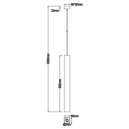 Faneurope Fluke GU10 závěsné kvádrové svítidlo