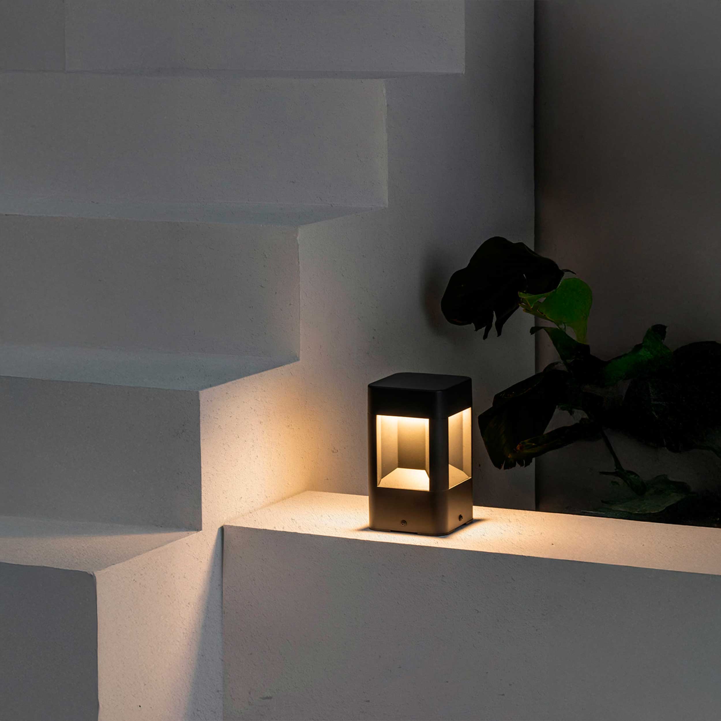 Faro Brume LED glass ceiling light IP44