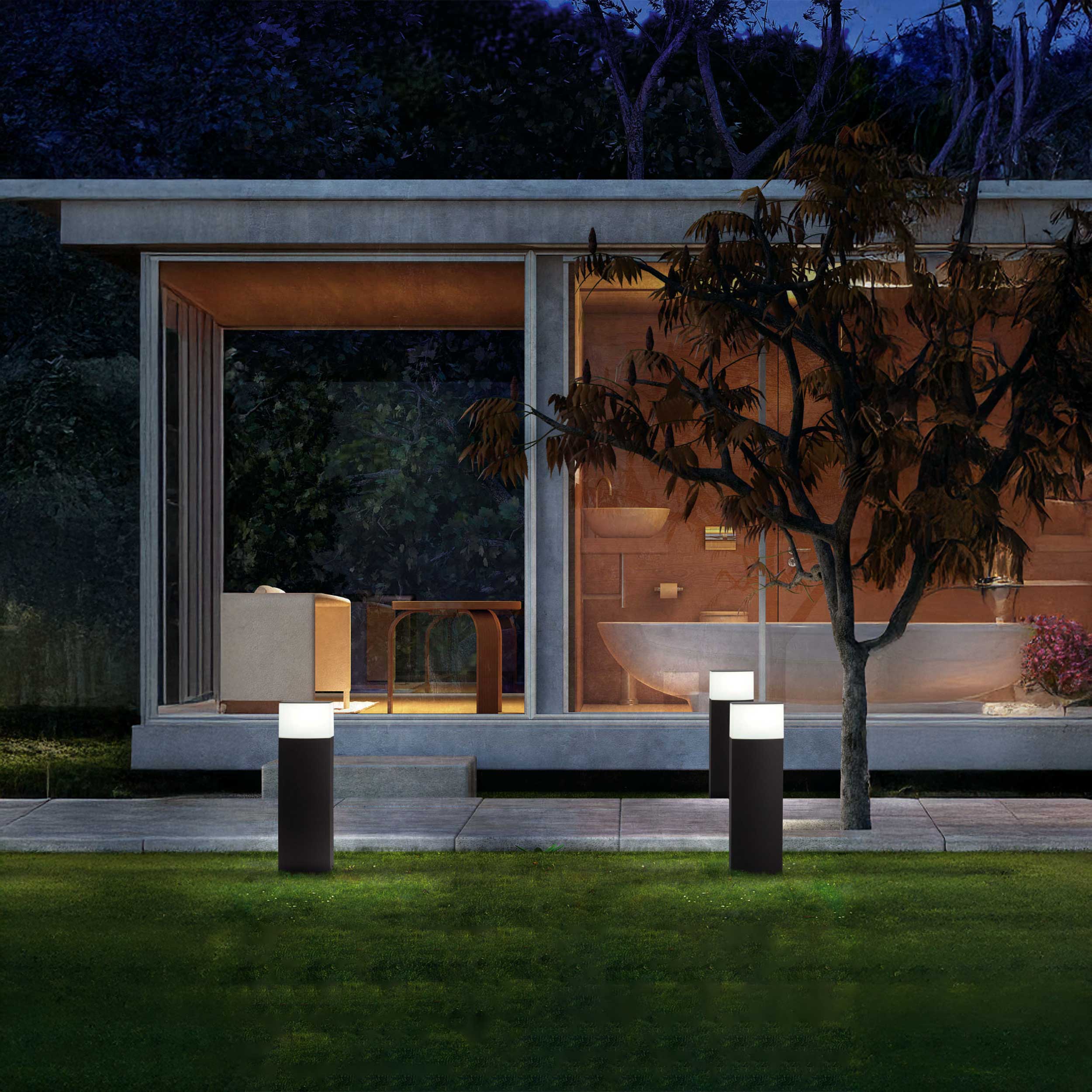 Faro Datna E27 kolumna oprawa zewnętrzna IP44