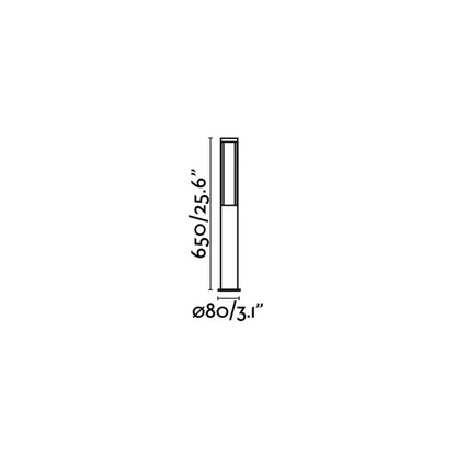 Faro Logar LED sloupkové venkovní svítidlo IP54
