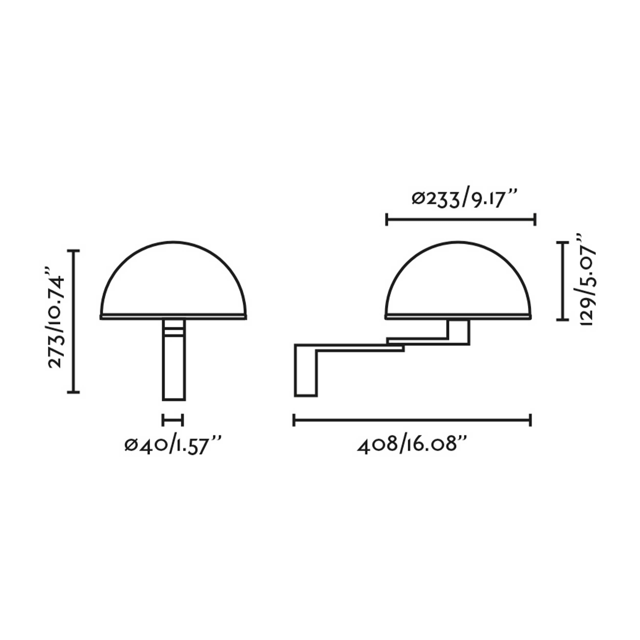 Faro Dome E27 nastavitelné nástěnné svítidlo