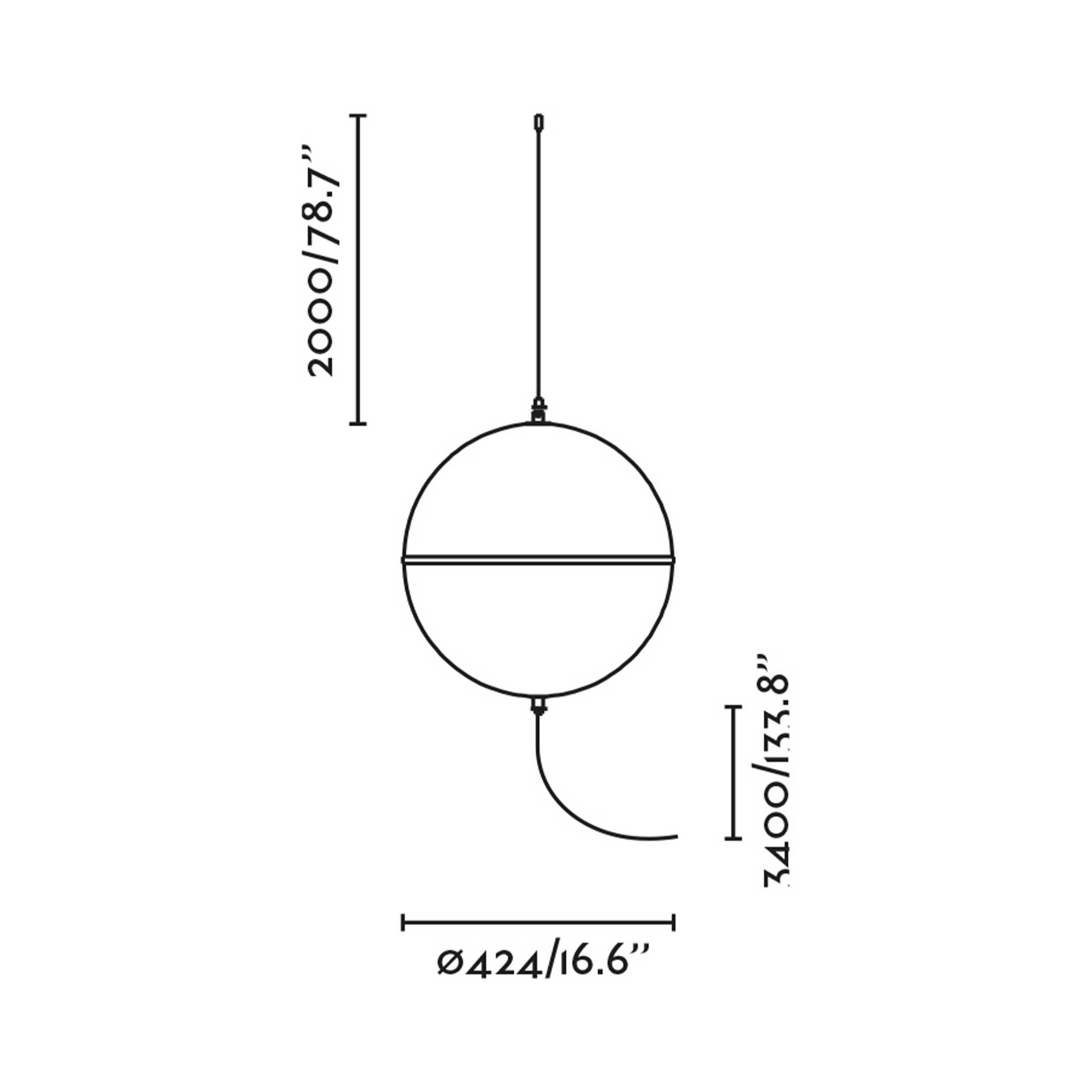 Faro Dome závěsné svítidlo s vypínačem