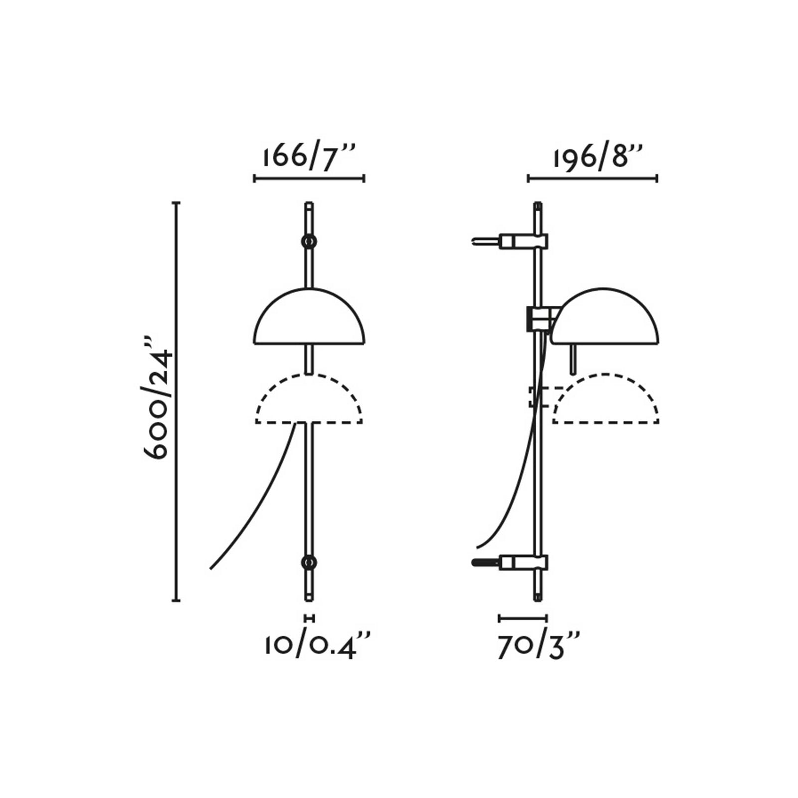 Faro Matilda E14 kinkiet z regulowanym ramieniem