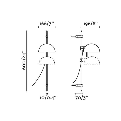 Faro Matilda E14 nástěnné svítidlo s nastavitelným ramenem