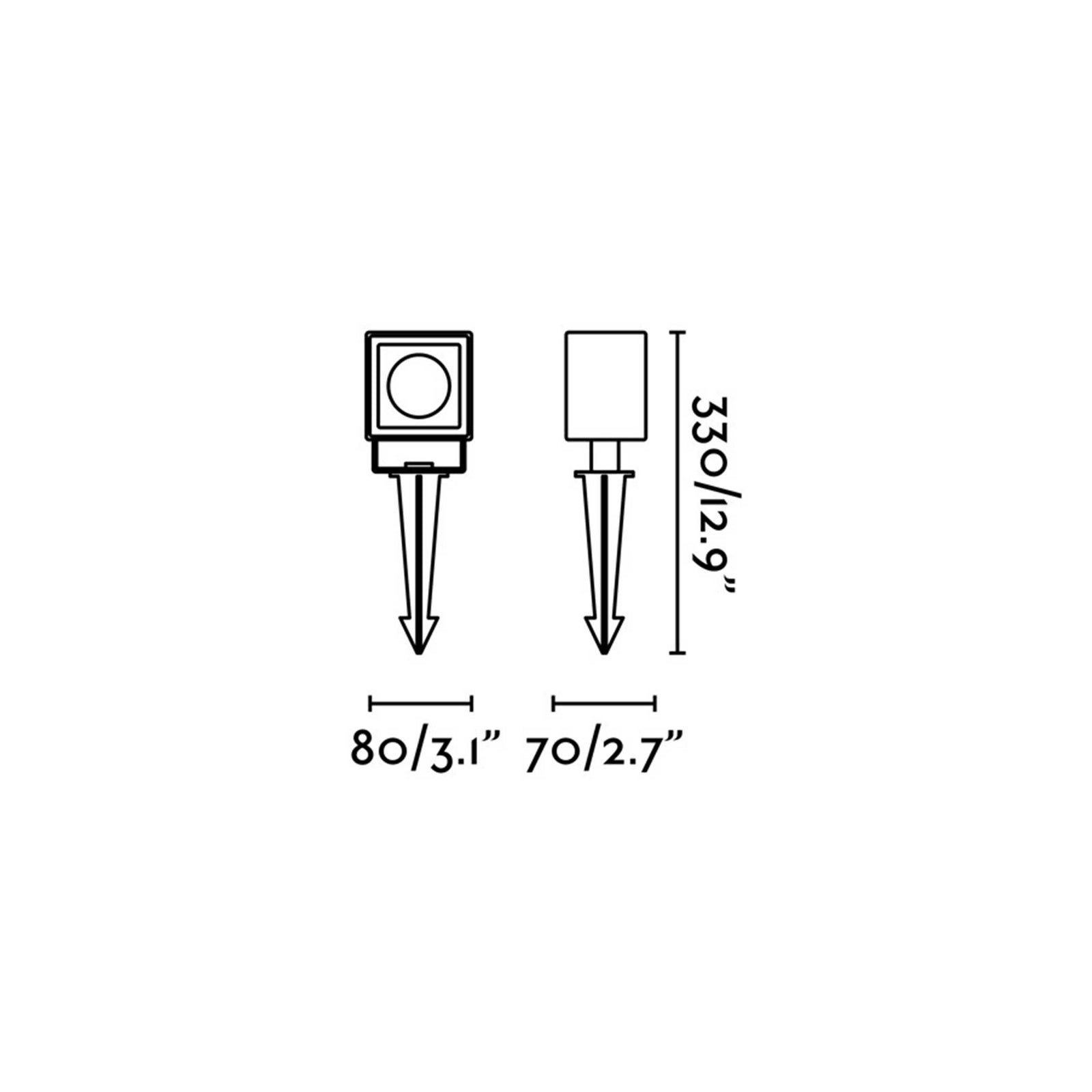 Faro Sobek LED słupowa oprawa zewnętrzna IP65