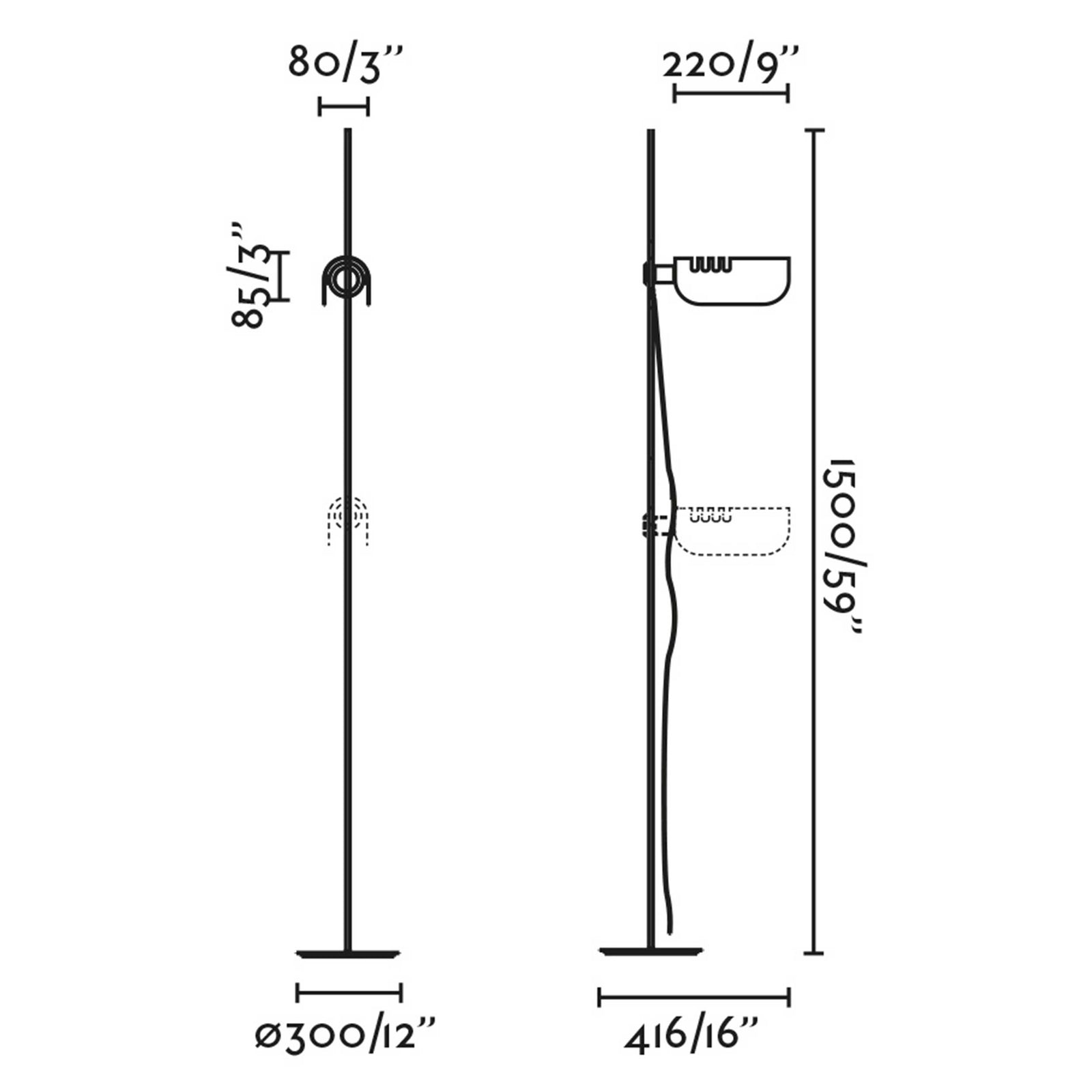 Lampa podłogowa Faro Martinica E27