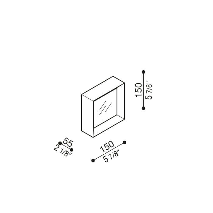 Lombardo Flo Q LED Čtvercové Svítidlo Přisazené IP20 IK06