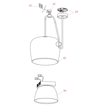 Flos Aim LED závěsné svítidlo