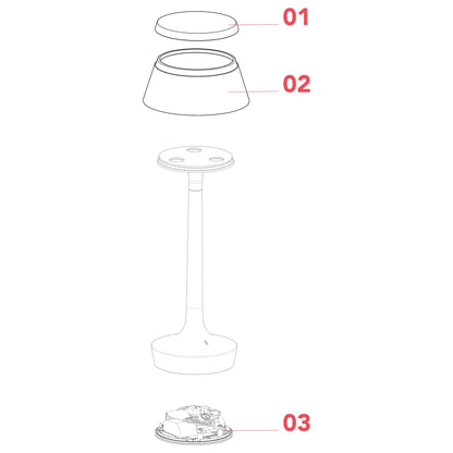 Flos Bon Jour Unplugged LED stolní přenosné svítidlo