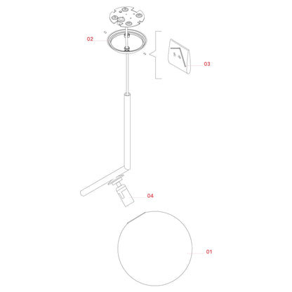 Flos IC Lights S1 E14 závěsné svítidlo