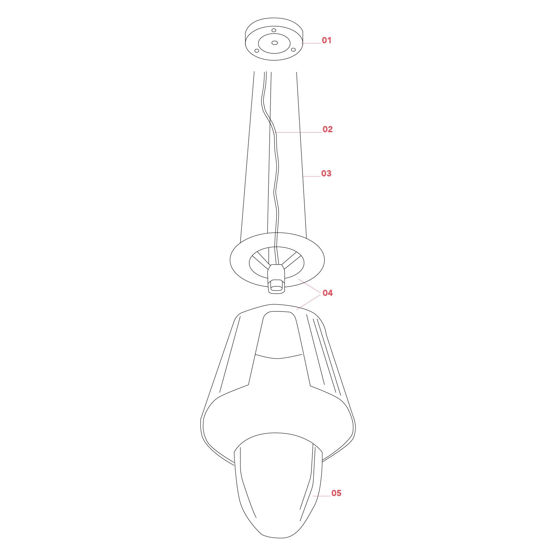 Flos Ktribe E27 závěsné svítidlo