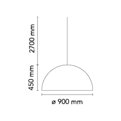 Flos Skygarden E27 závěsné kupolovité svítidlo