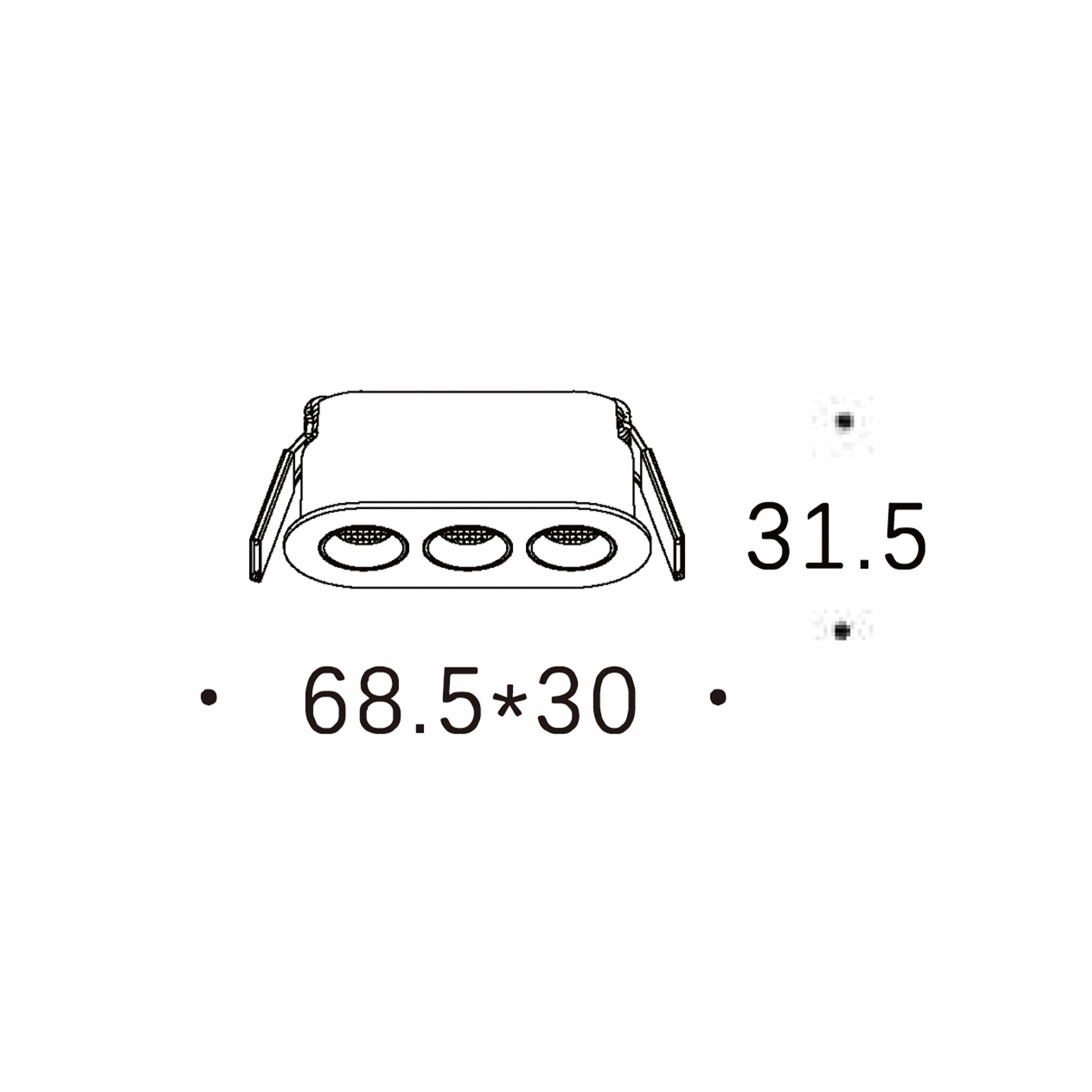 Mono LED zápustné svítidlo Ra>90