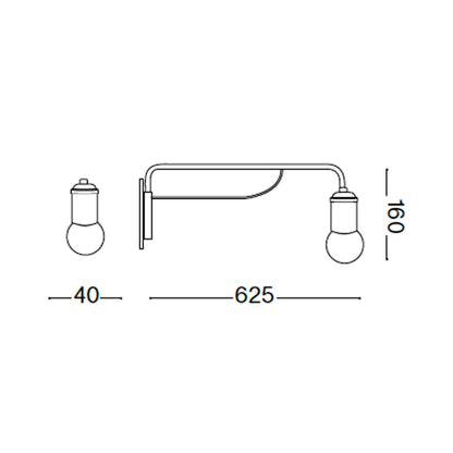 Ideal lux Triumph E27 lampa ścienna