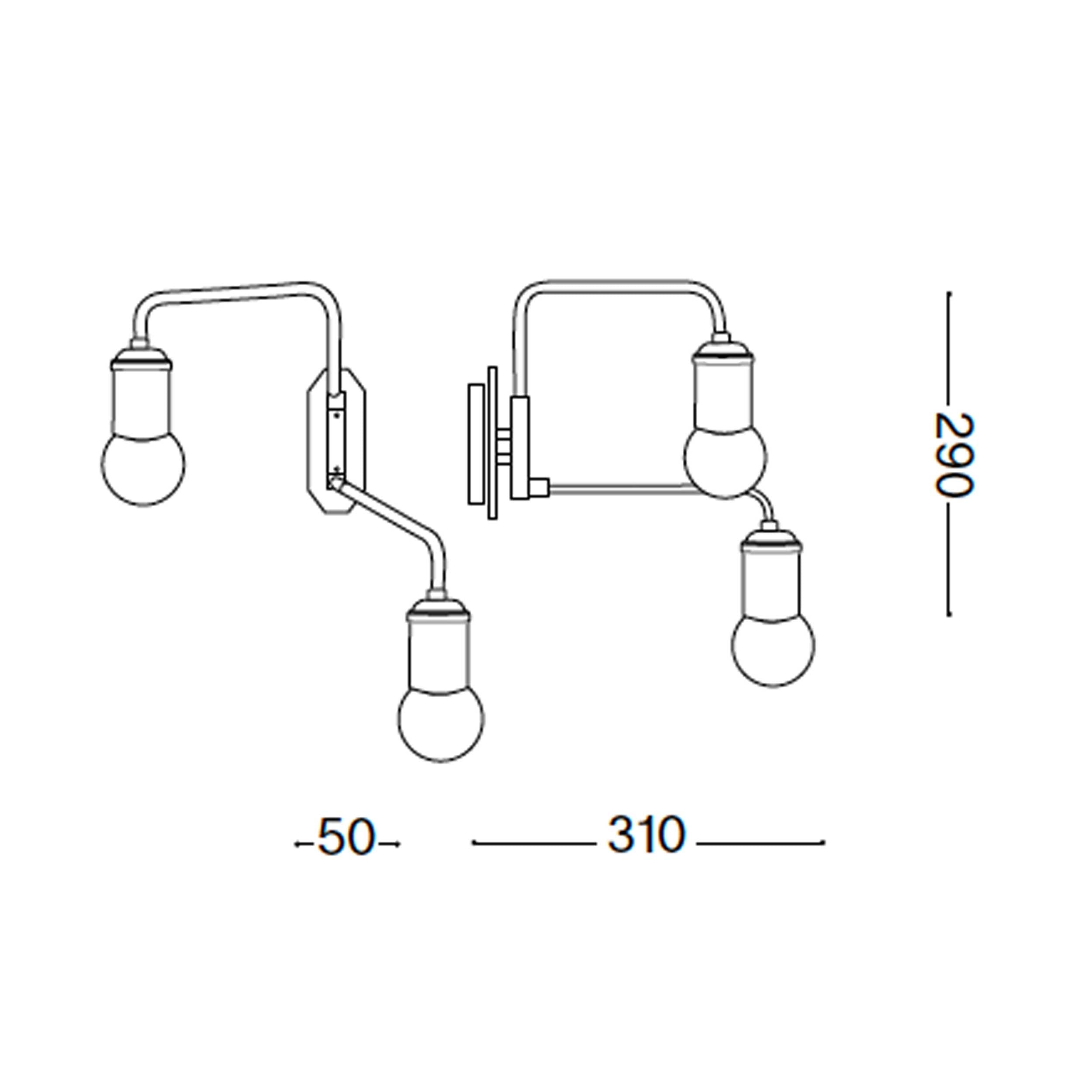 Ideal lux Triumph E27 lampa ścienna