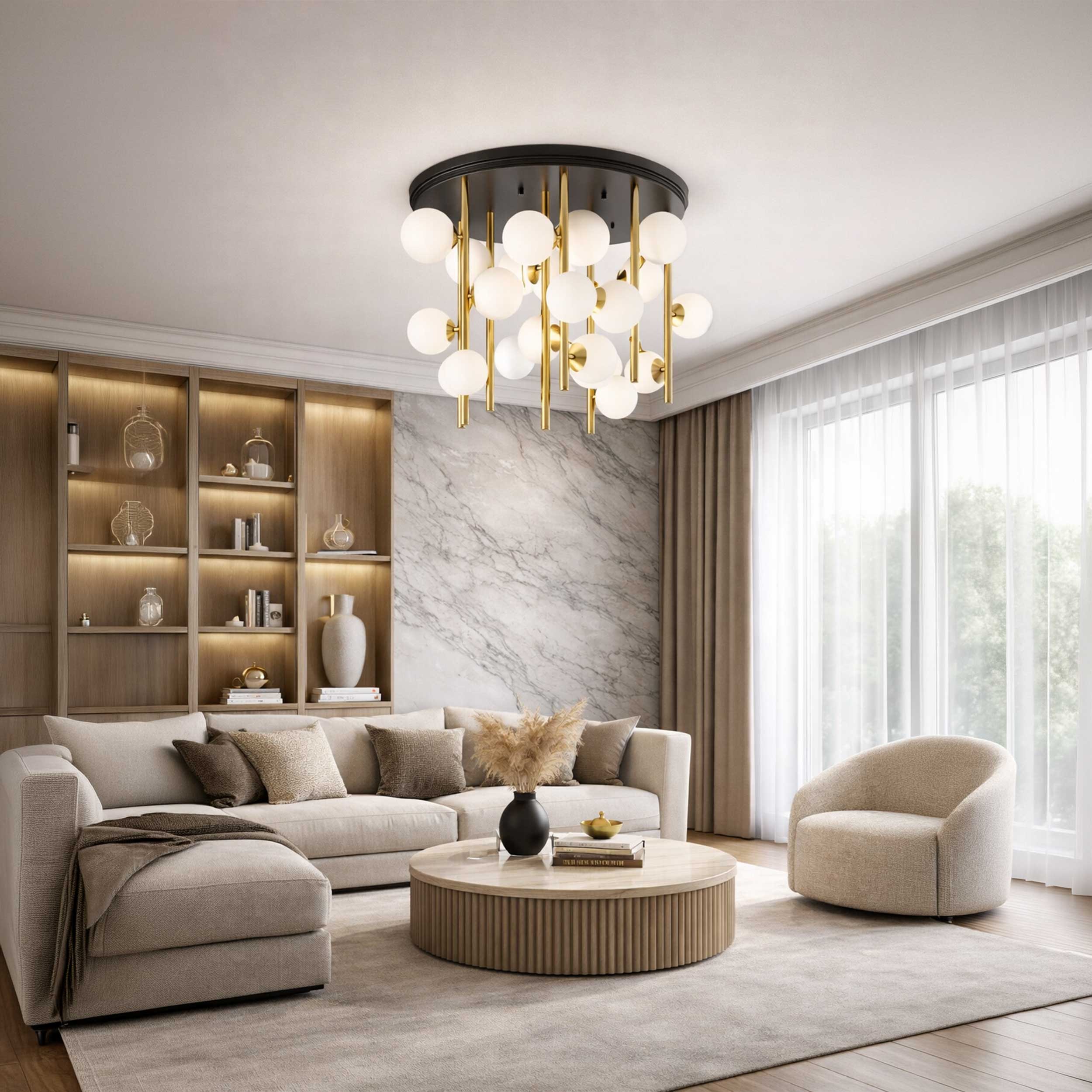 Oprawa sufitowa wisząca Ideal lux Perlage G9
