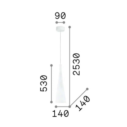 Ideal Lux Milk E27 závěsné skleněné svítidlo