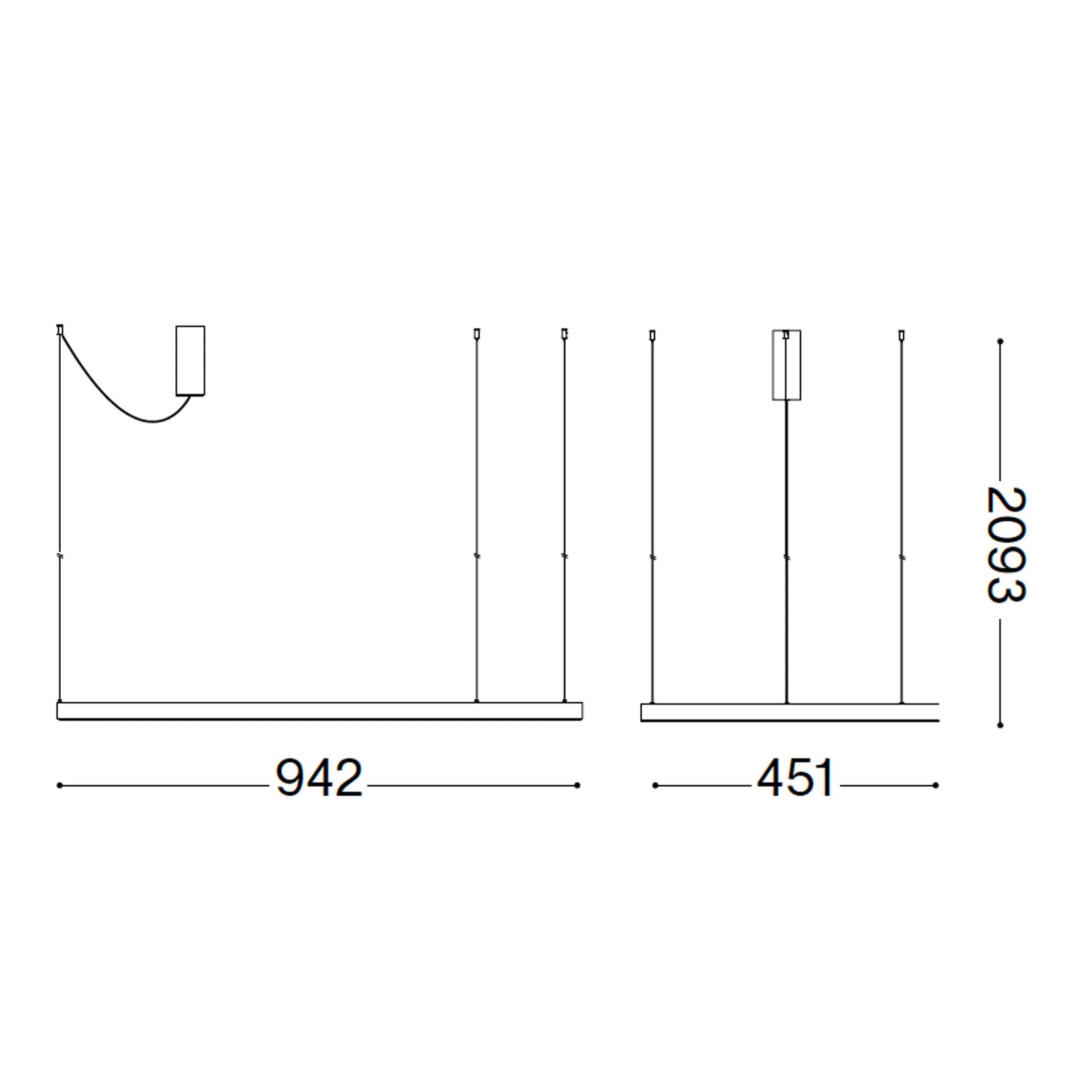 Lampa wisząca LED Ideal lux Waves