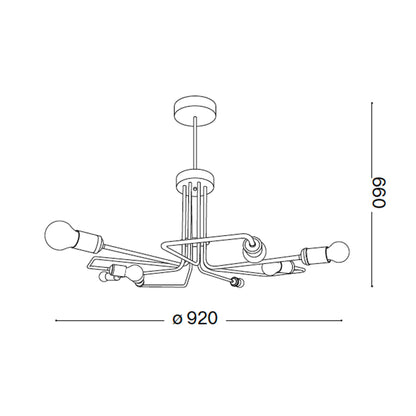 Oprawa wisząca LED Ideal lux Dorica