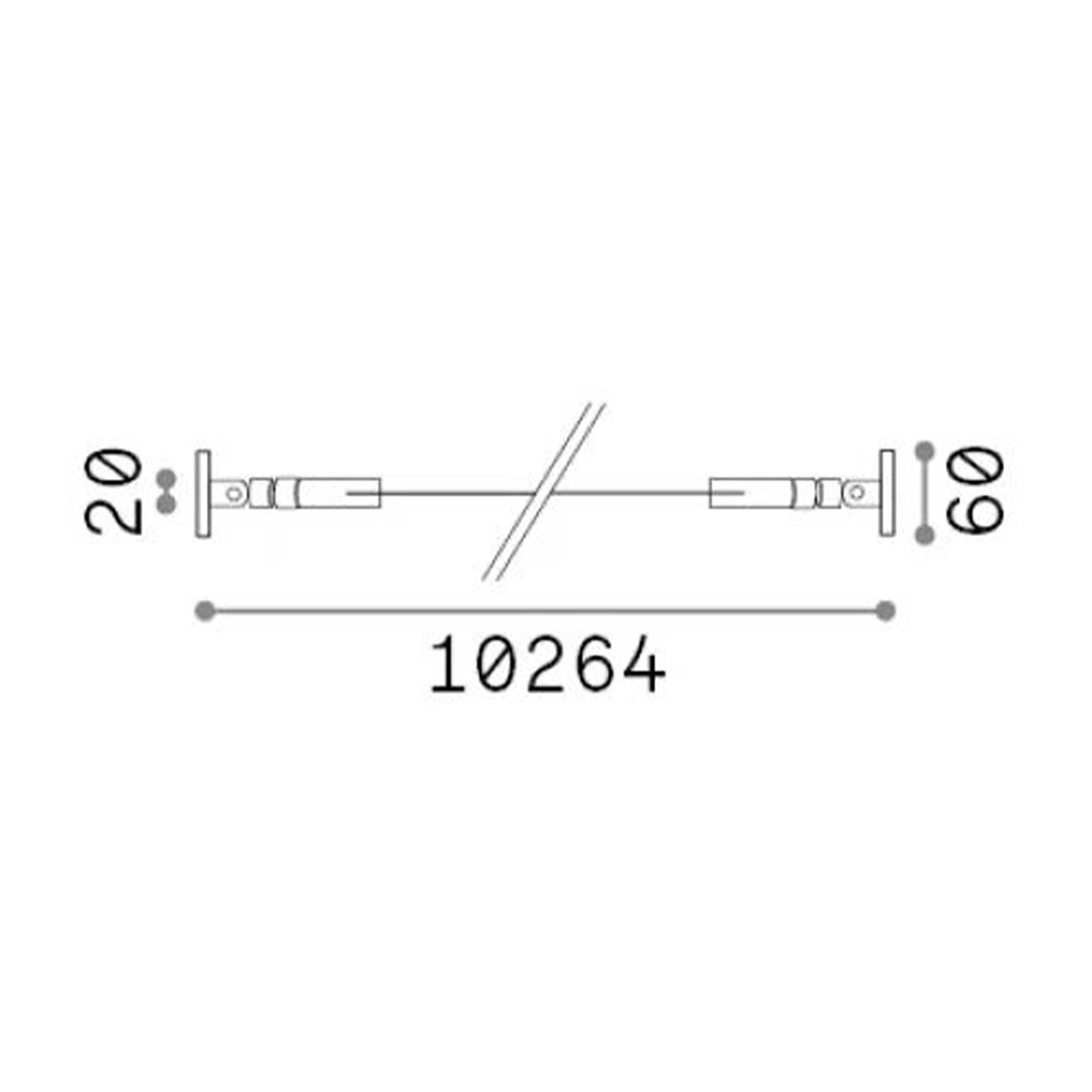 Ideal Lux Tesi flexibilní hliníkový profil pro LED pásek