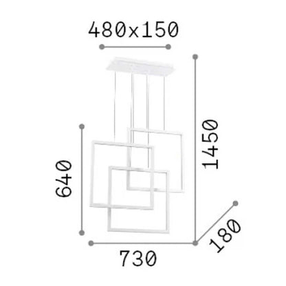 Ideal lux Frame LED závěsné svítidlo