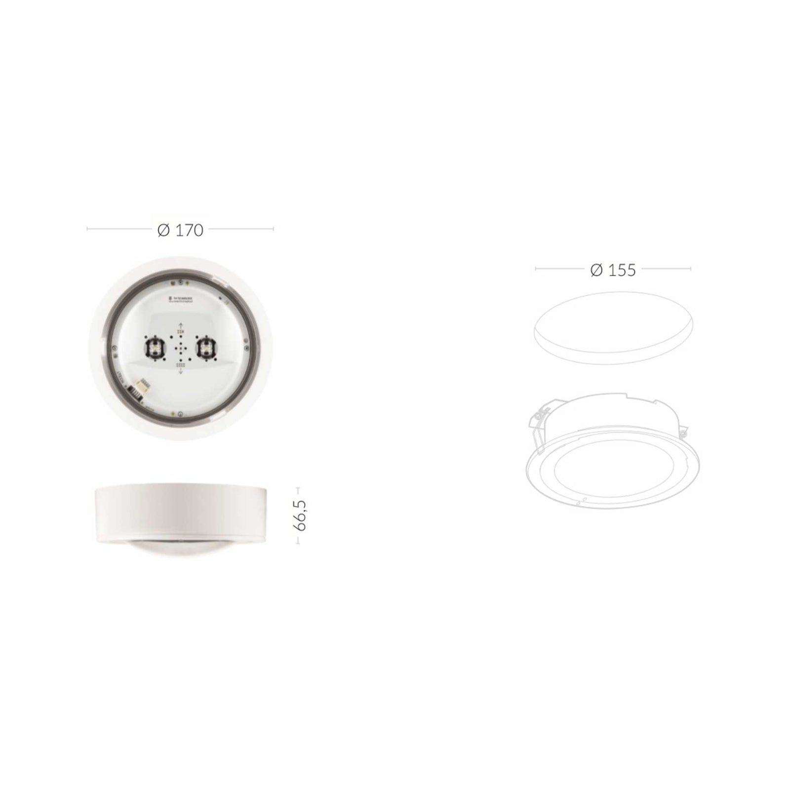 TM.ITECH M5 105 M W antipanické nouzové osvětlení IP65