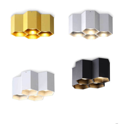 Hexagon 4 GU10 přisazené svítidlo