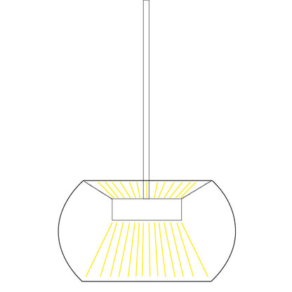 Lucis Nupar Glass LED závěsné svítidlo