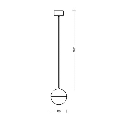 Lampa wisząca LED Lucis Semiluna