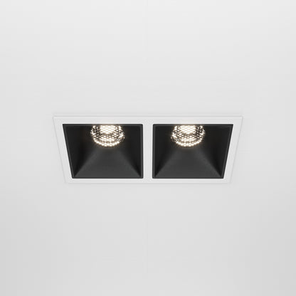Maytoni downlight Alfa LED 10 W 36° – wpuszczana oprawa kwadratowa w kolorze czarnym