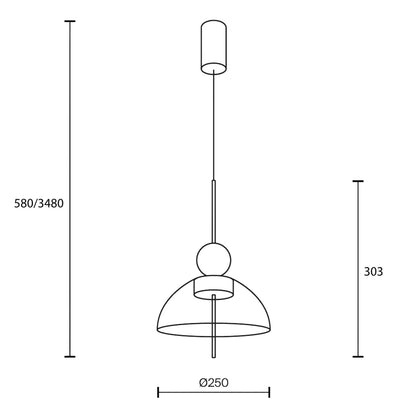 Lampa wisząca LED Maytoni Bangkok