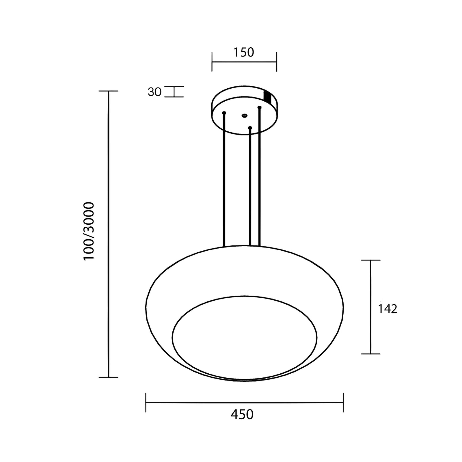 Lampa wisząca LED Maytoni Bassa