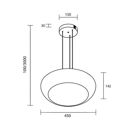 Lampa wisząca LED Maytoni Bassa