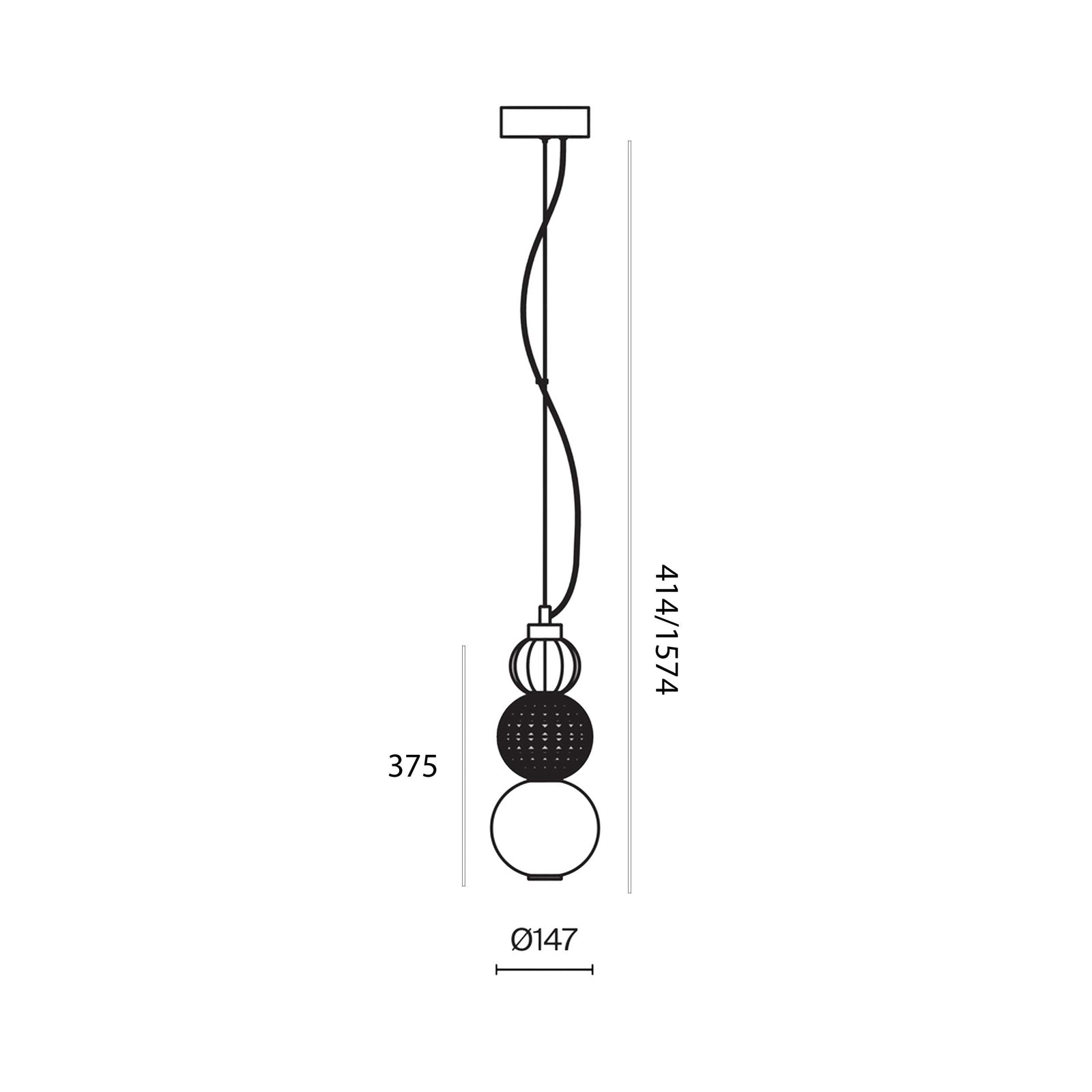 Lampa wisząca LED Maytoni Collar
